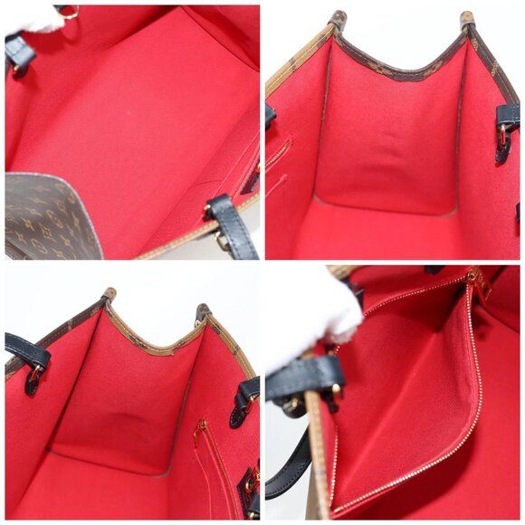 LOUIS VUITTON Monogram Reverse Giant On the Go MM Tote Bag M45321 LV Auth PP834A - Picture 16 of 16